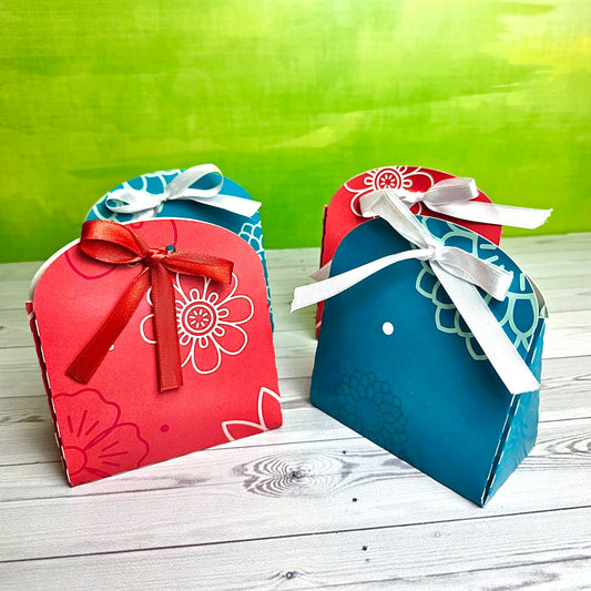 Ciento de Cajas para Bisutería Pequeñas Personalizadas Full Color Medidas: 9.5x9 cm.