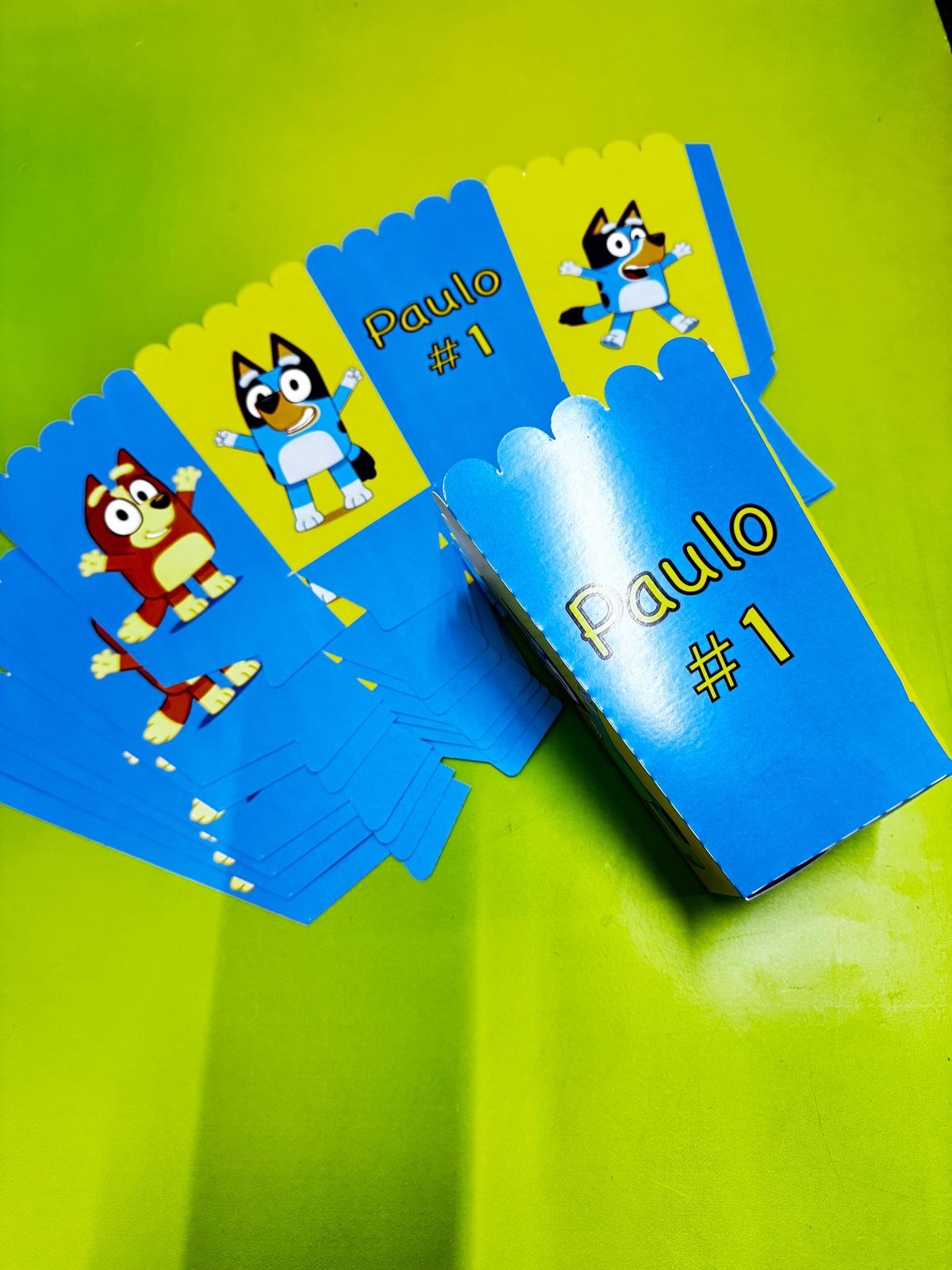 25 Cajas para  POP-CORN  Grandes Personalizadas Medidas: 10X10x18 CM.