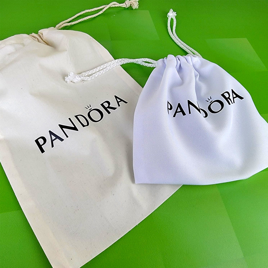 Docena de Bolsas de Tela para Joyería con Vinil Textil Grande
