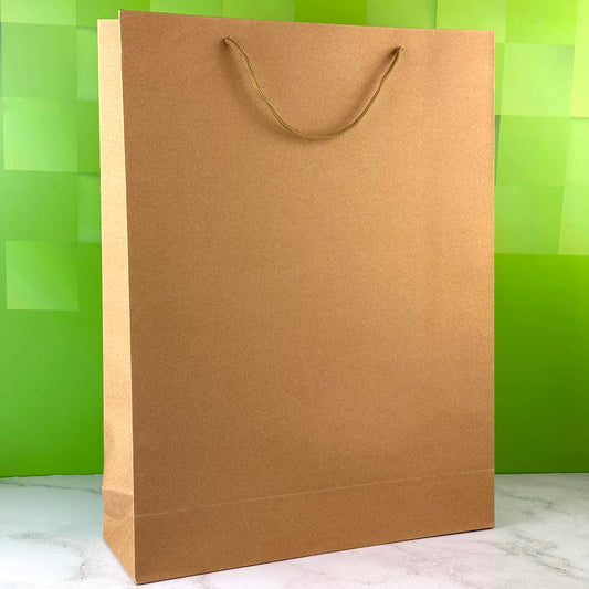Ciento de Bolsas Kraft Premium Extra Grande Medidas: 38×50X12 cm