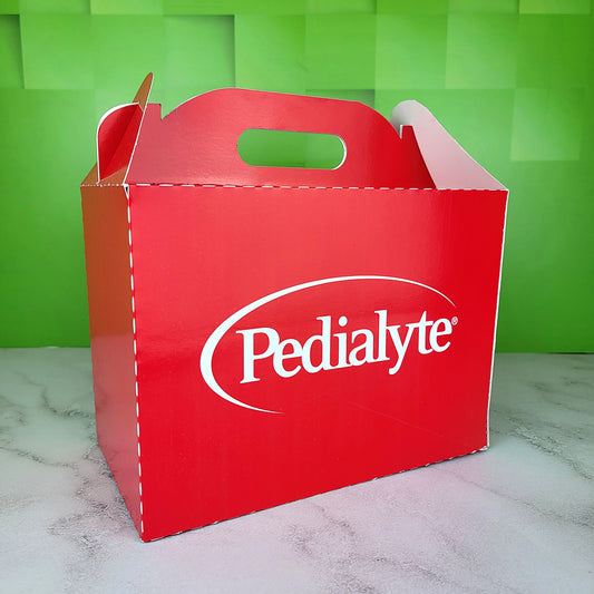 12 Cajas Lonchera Extra Grandes. Laminadas Medidas: 26×14.5×19.5 cm.