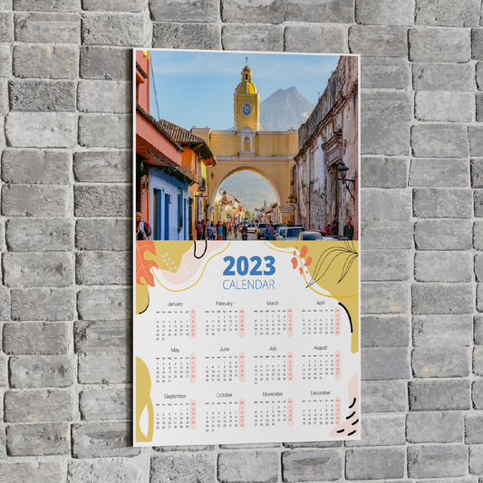 Ciento de Calendarios de Pared, tamaño 12.5×19 Full Color
