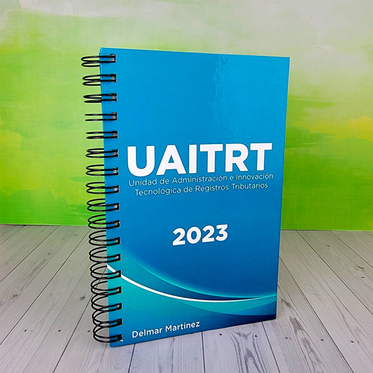 25 Cuadernos Personalizados Con Espiral y Laminado Brillante Media Carta