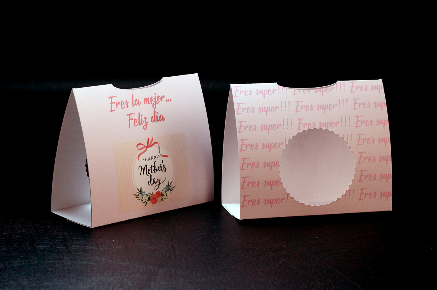 50 Cajas para Galletas Full Color Personalizadas Medidas: 13.5×11.5×7 cm.