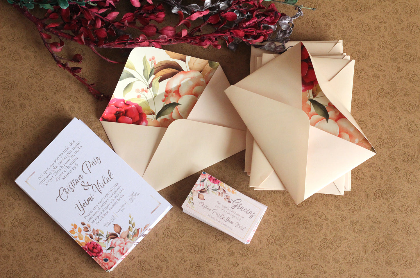 25 Combo de Invitaciones para Boda o 15 Años