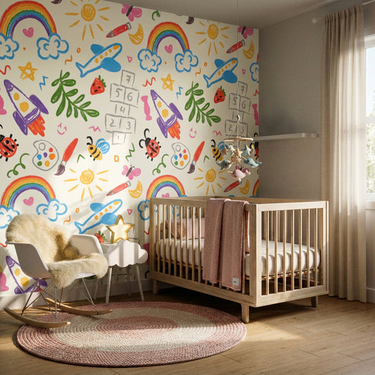 Vinil Decorativo (DIBUJOS INFANTIL) Medida: Rollo 1x9.50 Metros. INCLUYE INSTALACIÓN GRATUITA EN CAPITAL.