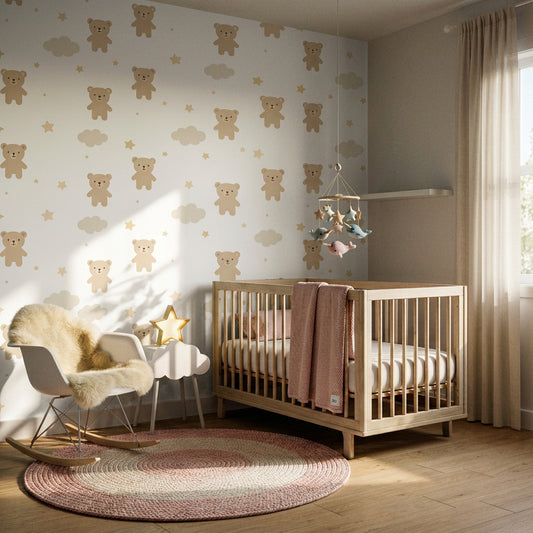 Vinil Decorativo (OSITOS INFANTIL) Medida: Rollo 1x9.50 Metros. INCLUYE INSTALACIÓN GRATUITA EN CAPITAL.