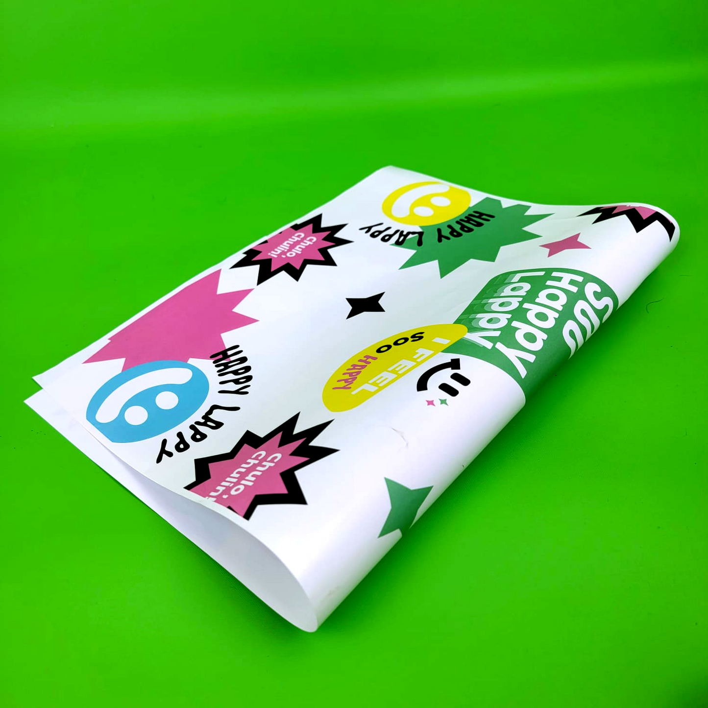 Ciento de Papel de Regalo Full Color Personalizado Medidas:12.5×19 pulgadas.