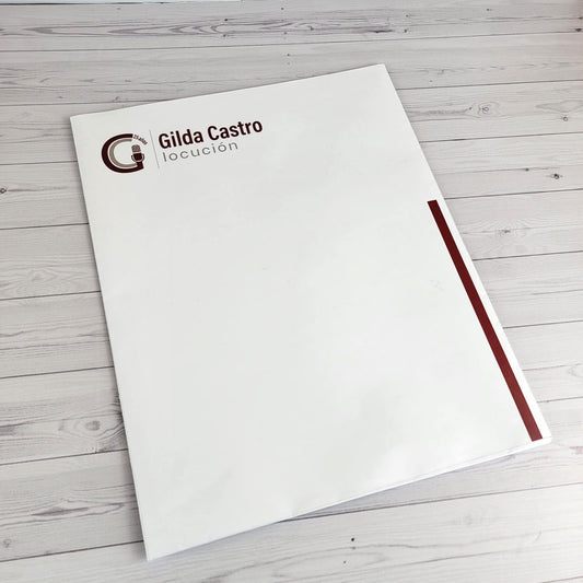 Ciento de Sobre Carta Corporativos. Medidas 10x12.5 pulgadas.