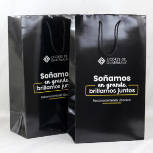 Ciento de Bolsas Boutique Premium, laminadas Tamaño: 26x45x16cm.