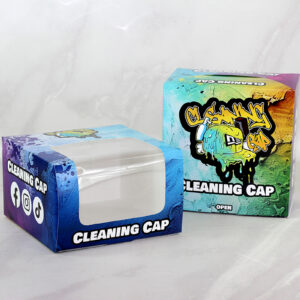 Millar de Cajas para Gorras Full Color en Texcote con Ventana de Acetato Medidas: 20.5×12.5×20.5 cm