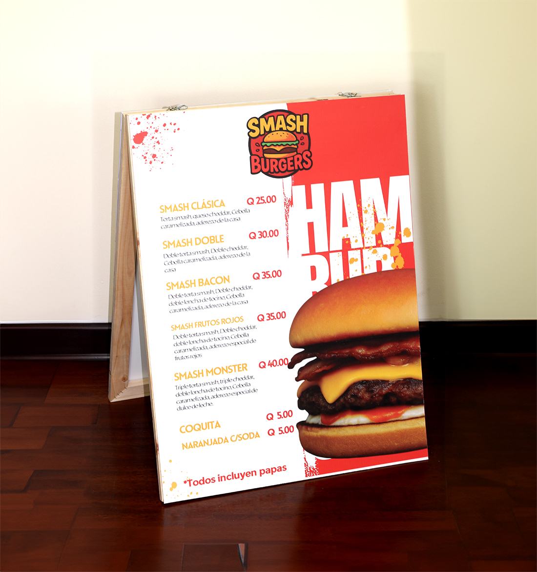 Burritos de madera con (PVC)