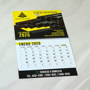 Millar de Calendarios de Pared Corporativos con 12 meses. Medidas 11x17 pulgadas