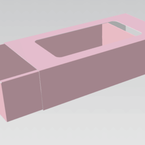 Millar de Caja Tipo Bandeja 2 Piezas. Full Color en Texcote. Medidas 17x8.5x4.5cm.