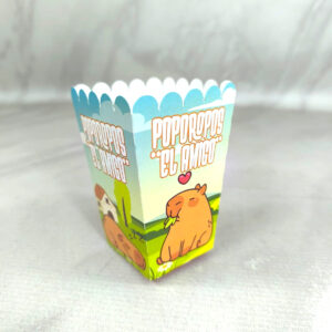 Ciento de Cajas para POP-CORN Personalizadas Medidas: 6×12 CM.