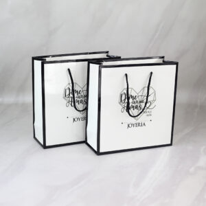 Ciento de Bolsa Impresa Tipo Boutique Cuadrada Medidas: 23x24x9 cm