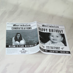 Periódico Bond Impresión Negro Medidas: 30x40 Cm Ancho-Alto